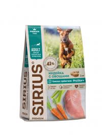 Cухой корм SIRIUS Adult Large turkey, для взрослых собак крупных пород с индейкой