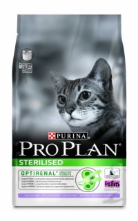 Корм PRO PLAN для стерилизованных кошек с индейкой, Sterilised