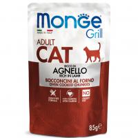 ������� ���� Monge Cat Grill Pouch Adult Lamb, ����� ��� �������� ����� �������������� ������� 85�