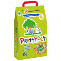 PrettyCat наполнитель для грызунов и птиц ОСИНОВЫЙ 6 л/2 кг
