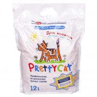 PrettyCat наполнитель древесный для котят "Wood Granules" 12 л