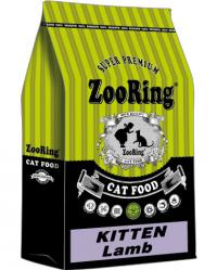 Сухой корм ZOORING KITTEN LAMB ЯГНЁНОК С ГЕМОГЛОБИНОМ, Для котят всех пород с 3,5 недель, а также для беременных и кормящих кошек
