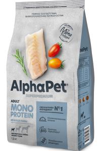 ����� ���� AlphaPet Superpremium MONOPROTEIN Mini Adult Fish, ������������ ���� ��� ������ ����� ����� � ����� �����