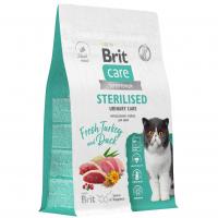 BRIT CARE Сухой корм с индейкой и уткой для стерилизованных кошек "Cat Sterilised Urinary Care"