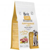 Сухой корм BRIT CARE с индейкой и уткой для щенков средних пород "Dog Puppy&Junior Medium Healthy Growth"