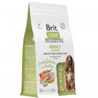 Сухой корм BRIT CARE с лососем и индейкой для собак средних пород "Dog Adult Medium Healthy Skin&Shiny Coat"
