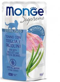 ������� ���� Monge Supreme sterilized cat ��� ��������������� ����� � ������� � ������ �������, ����� 80 �