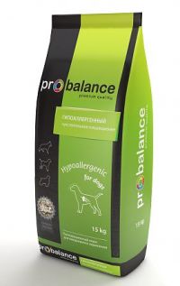 Корм ProBalance Hypoallergenic, для собак с чувствительным пищеварением