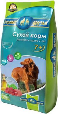 Корм для собак "Верные друзья" старше 7 лет