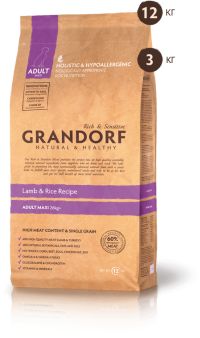���� GRANDORF ADULT MAXI LAMB & RICE, ��� �������� ����� ������� ����� ������������� ������� � �����